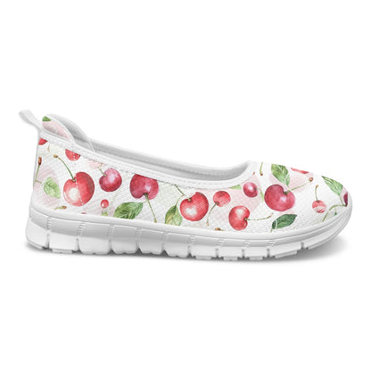 Cherry Bliss Women's Slip-On Shoes