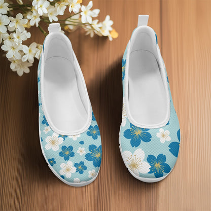 Blue Blossom Women's Slip-On Shoes