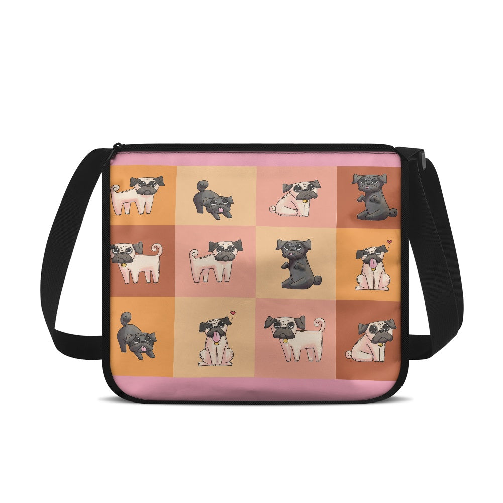 Pug Lovers Large Capacity Underarm Bag