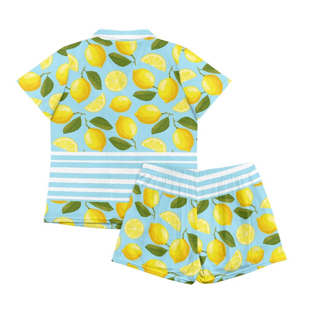 Lemon Stripe Pajama Set