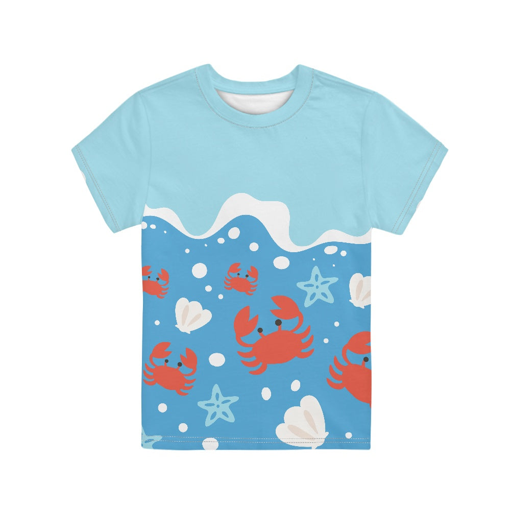 Ocean Wave Crab Children's T-shirt