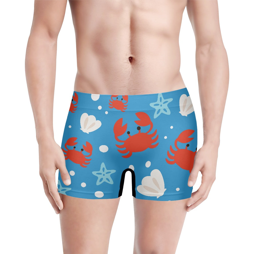 Ocean-Themed Men's Boxer Briefs