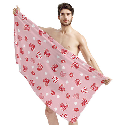 Kisses and Hearts Towel