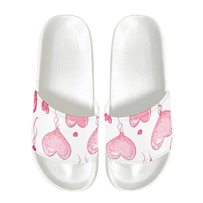 Pink Heart Balloon Slide Sandals