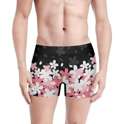 Floral Blossom Print Men's Boxer Briefs