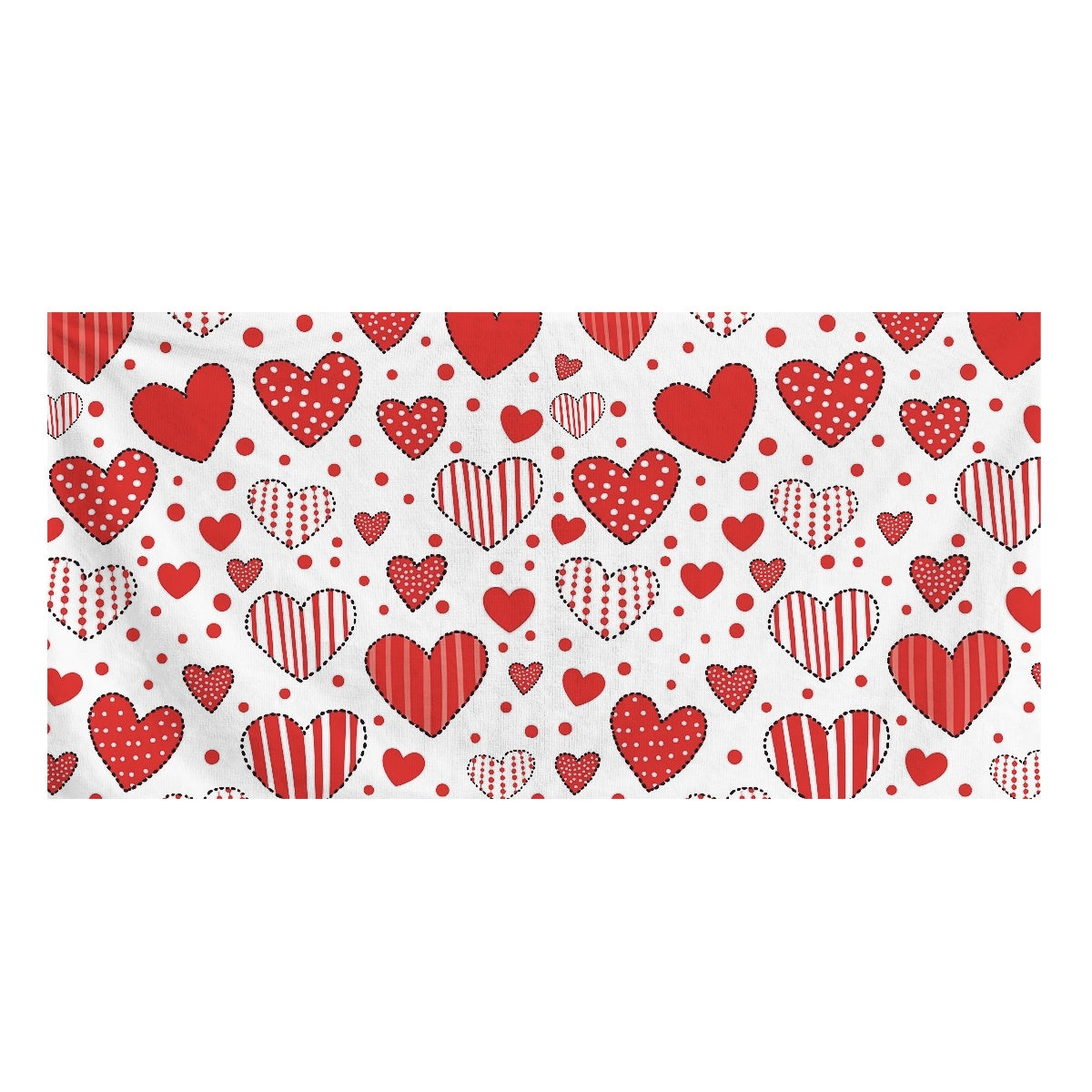 Chic Heart Pattern Towel