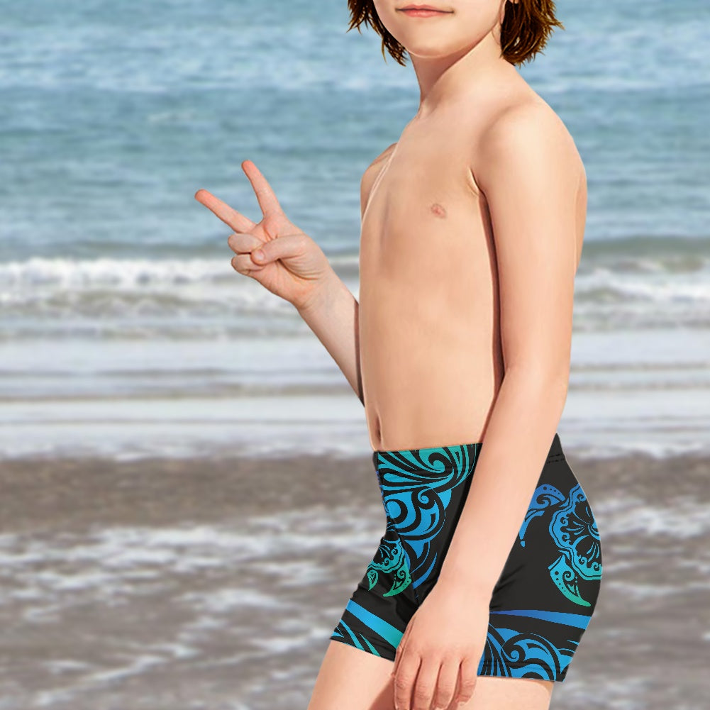 Hawaiian Tribal Boy's Swimming Trunks