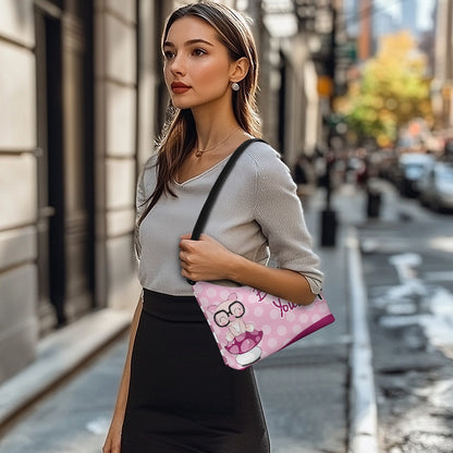 Believe in Yourself PU Women's Underarm Bag
