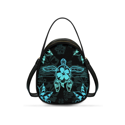 Tribal Turtle Stylish Double-Layer Women’s Leather Square Bag