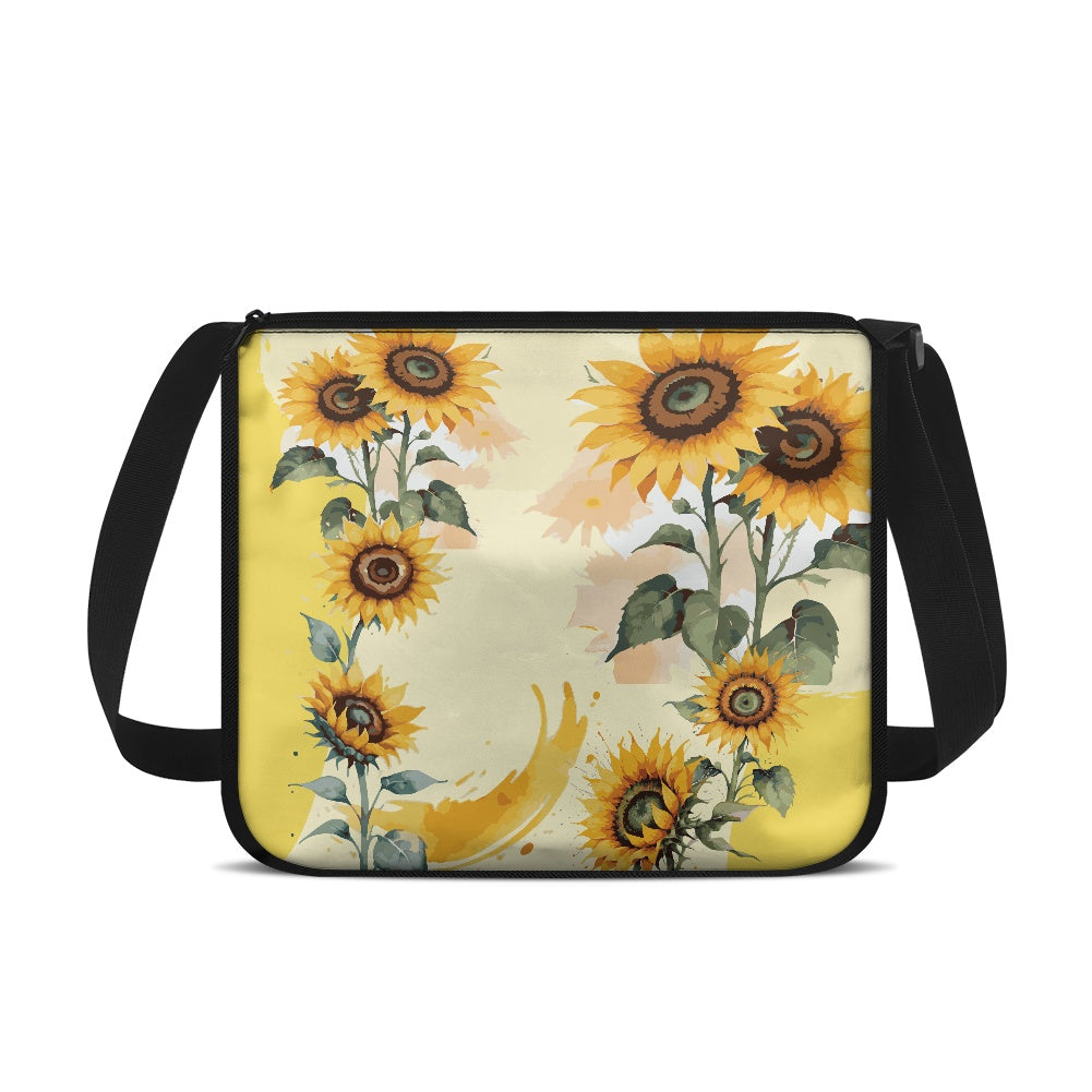 Sunflower Design Large Capacity Underarm Bag
