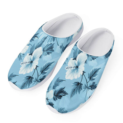 Blue Hibiscus Garden Clogs