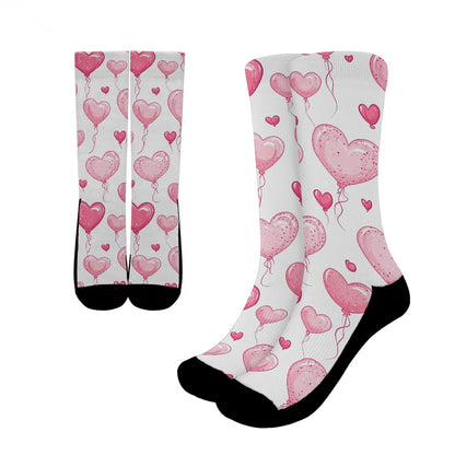 Heart Balloon Crew Socks