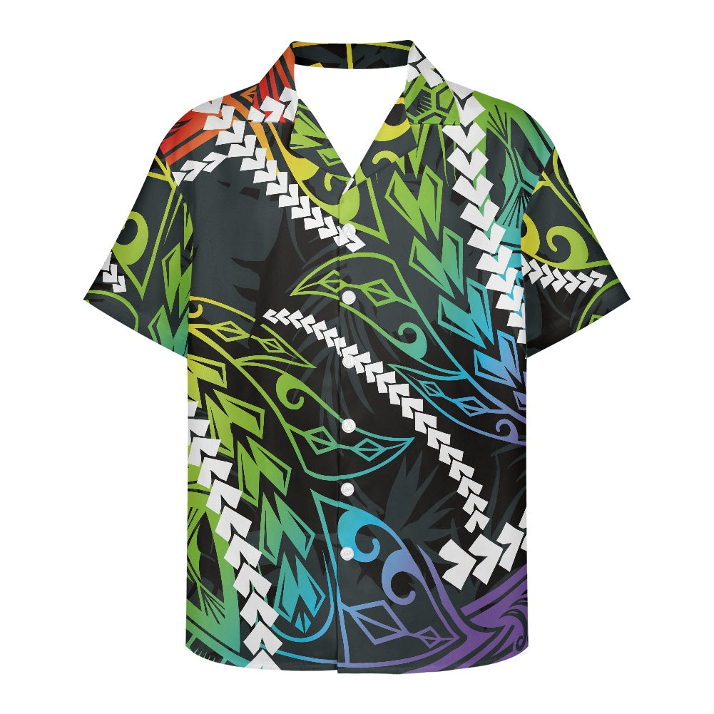 Rainbow Tribal Hawaiian Shirt