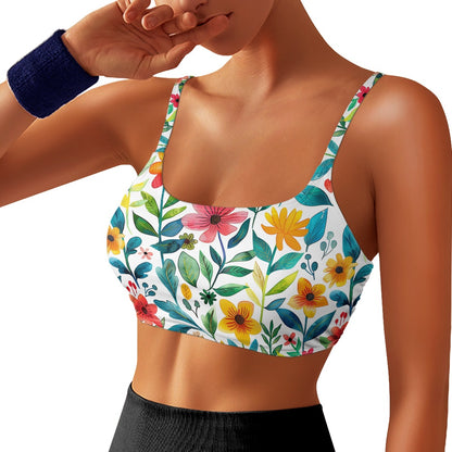 Tropical Floral Women’s Sports Bra