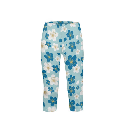 Floral Kids' Yoga Capri Pants