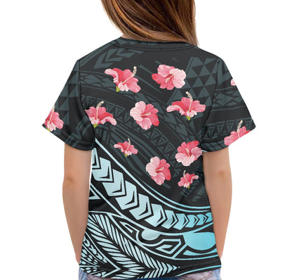 Tribal Hibiscus Print Children's T-shirt
