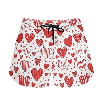 Red Heart Patchwork Women’s Shorts