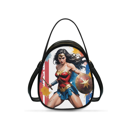 Wonder Woman Bold Double-Layer Women’s Leather Square Bag