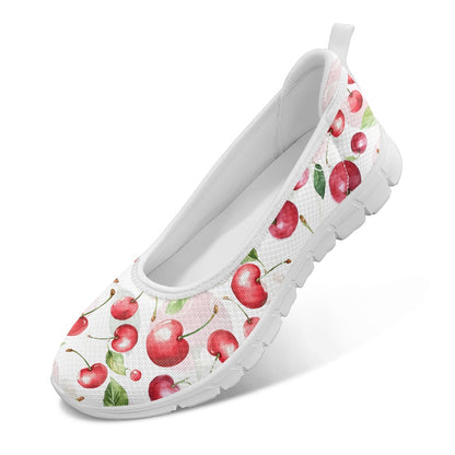 Cherry Bliss Women's Slip-On Shoes