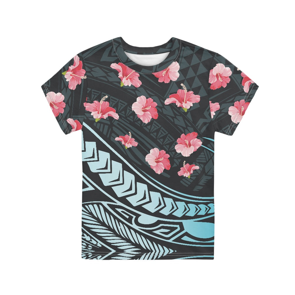 Tribal Hibiscus Print Children's T-shirt