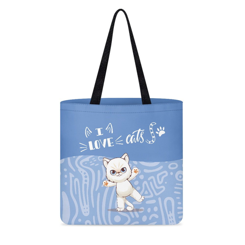 I Love Cats Cloth Tote Bag