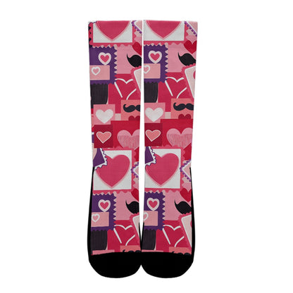 Heart Stamp Bliss Socks