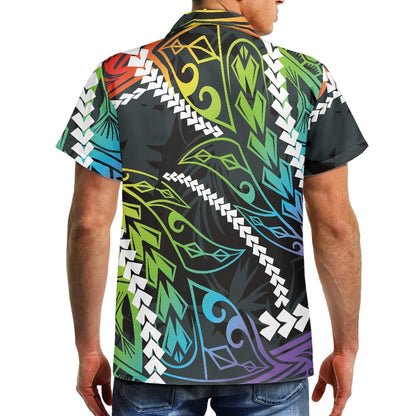 Rainbow Tribal Hawaiian Shirt