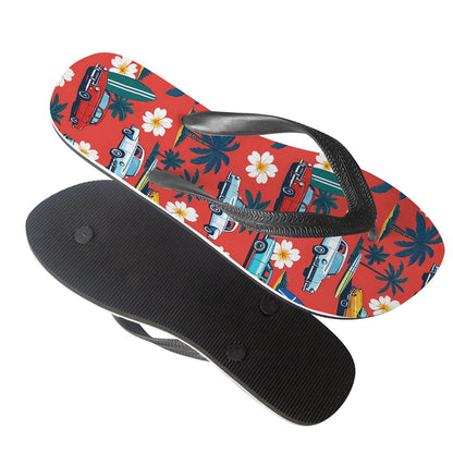 Vintage Surf Cars Flip Flops