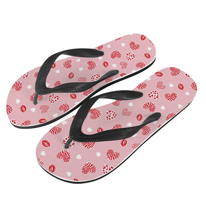 Kisses and Hearts Flip-Flops