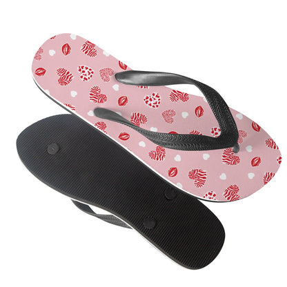 Kisses and Hearts Flip-Flops