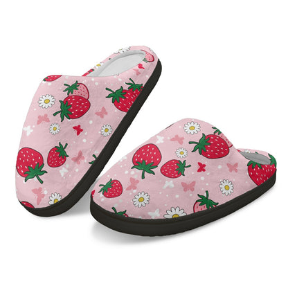Strawberry Delight Cotton Slippers