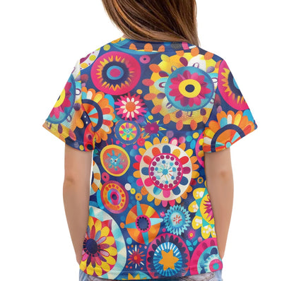 Colorful Mandala Print Children's T-shirt