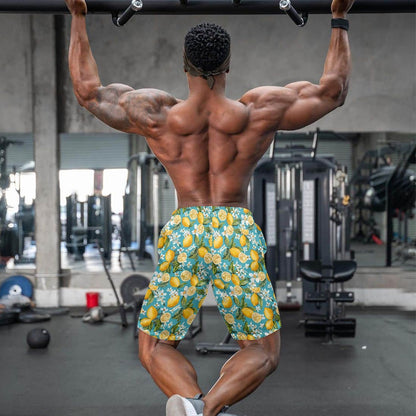 Men's Lemon Print Swim Shorts
