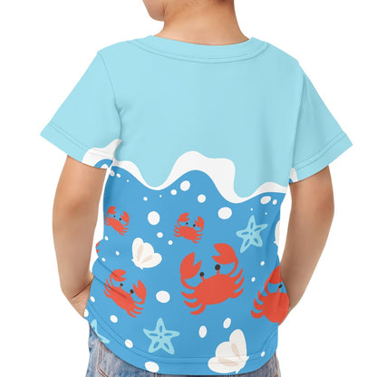 Ocean Wave Crab Children's T-shirt