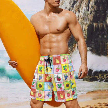 Men's Tropical Print Swim Shorts