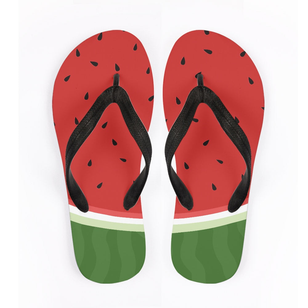 Watermelon Slice Flip Flops