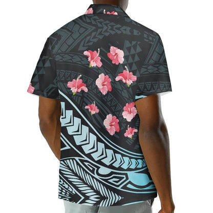 Hibiscus Tribal Hawaiian Shirt