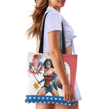 Wonder Woman Heroic Design Cloth Tote Bag