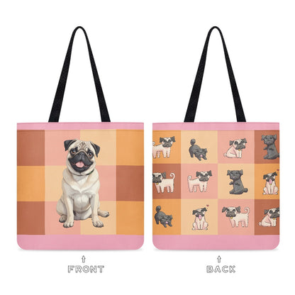 Pug Love Cloth Tote Bag