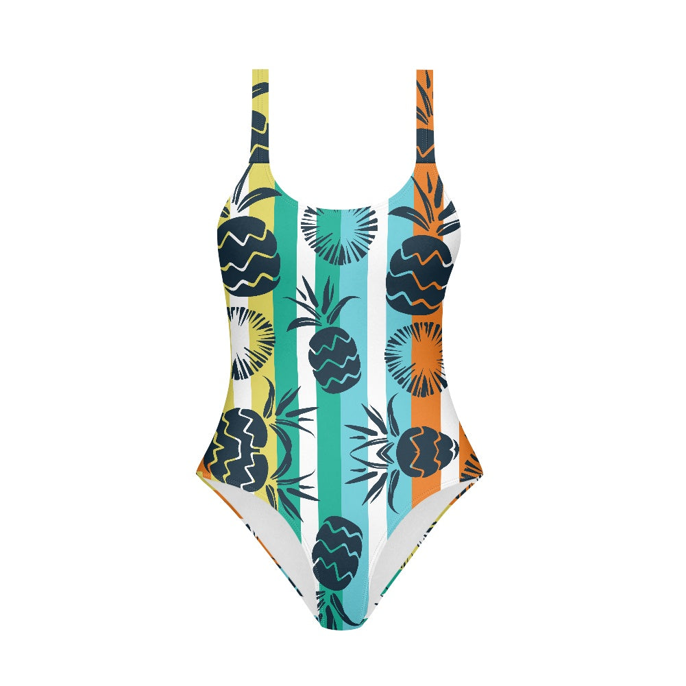 Girls' Pineapple Print One-Piece Swimsuit Girls' Pineapple Print One-Piece Swimsuit 