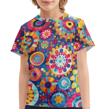 Colorful Mandala Print Children's T-shirt
