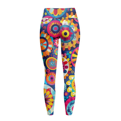 Vibrant Mandala Women's Yoga Pants with Pockets