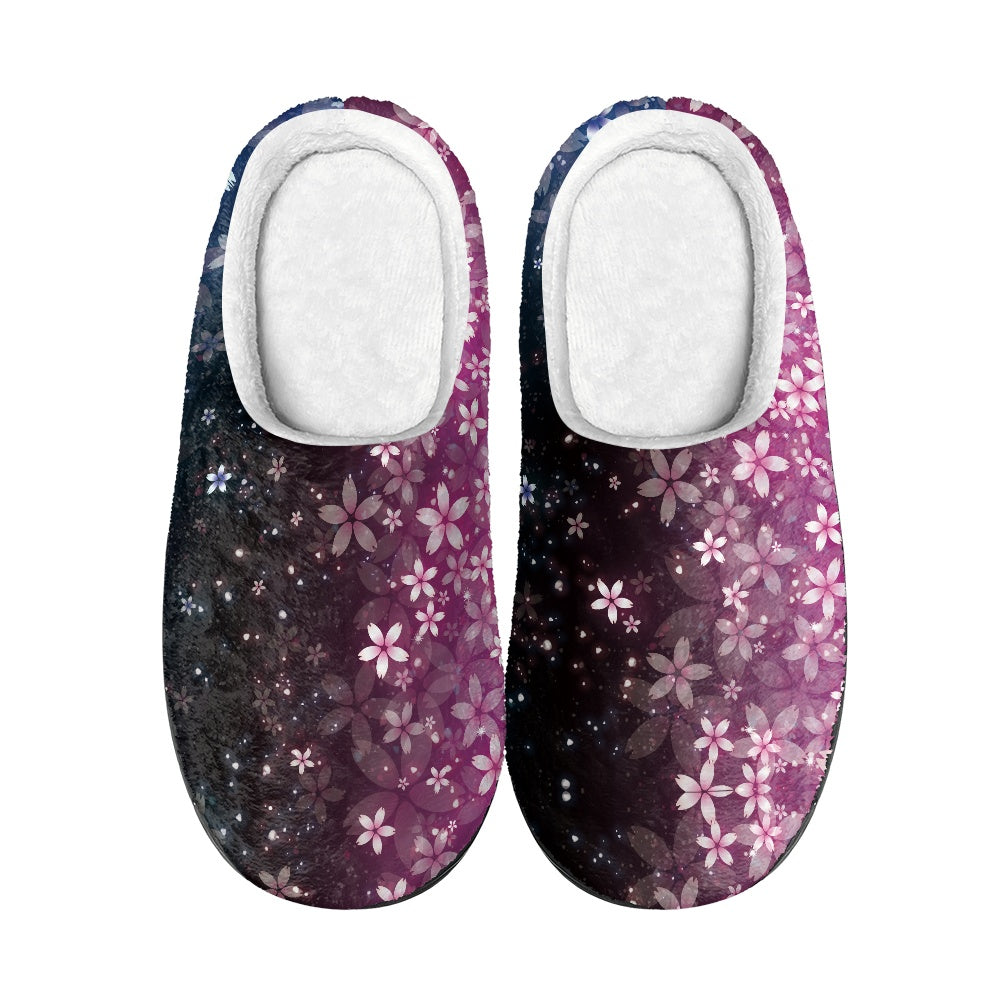 Starlit Bloom Cotton Slippers