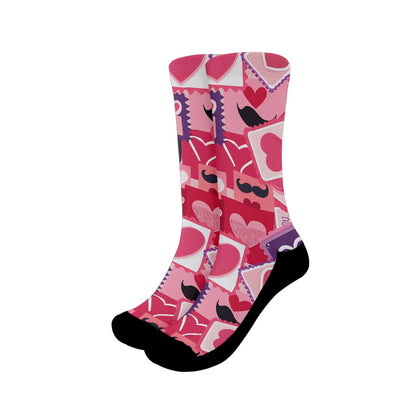 Heart Stamp Bliss Socks