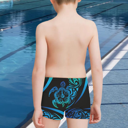 Hawaiian Tribal Boy's Swimming Trunks