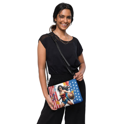 Wonderwoman Flag Crossbody Bag