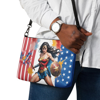 Wonderwoman Flag Crossbody Bag