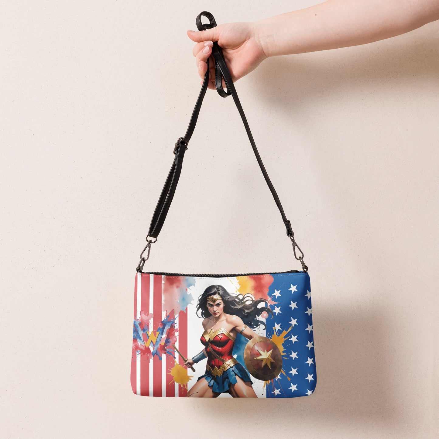 Wonderwoman Flag Crossbody Bag