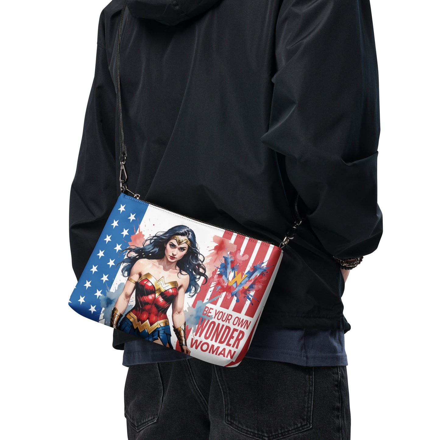 Wonderwoman Flag Crossbody Bag