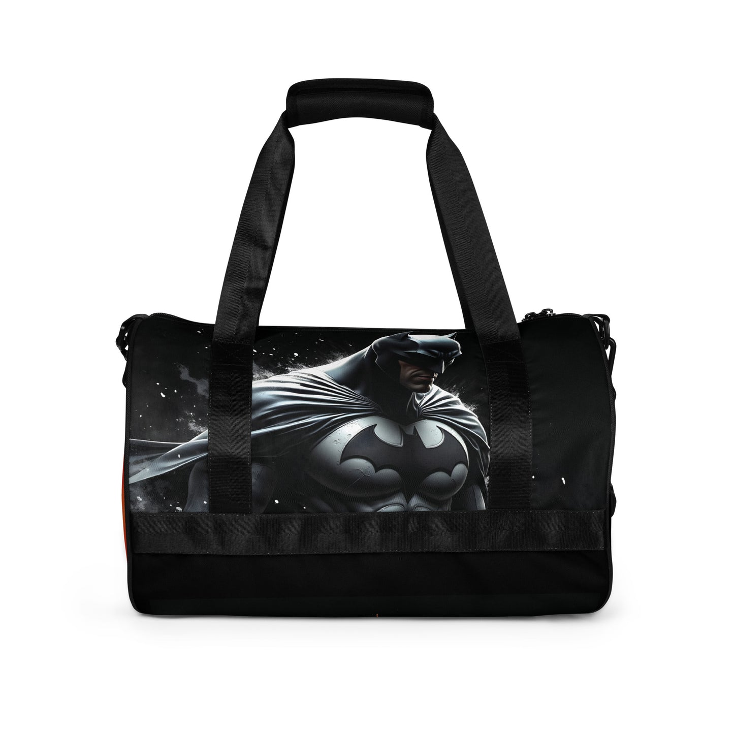 all over print gym bag white right front